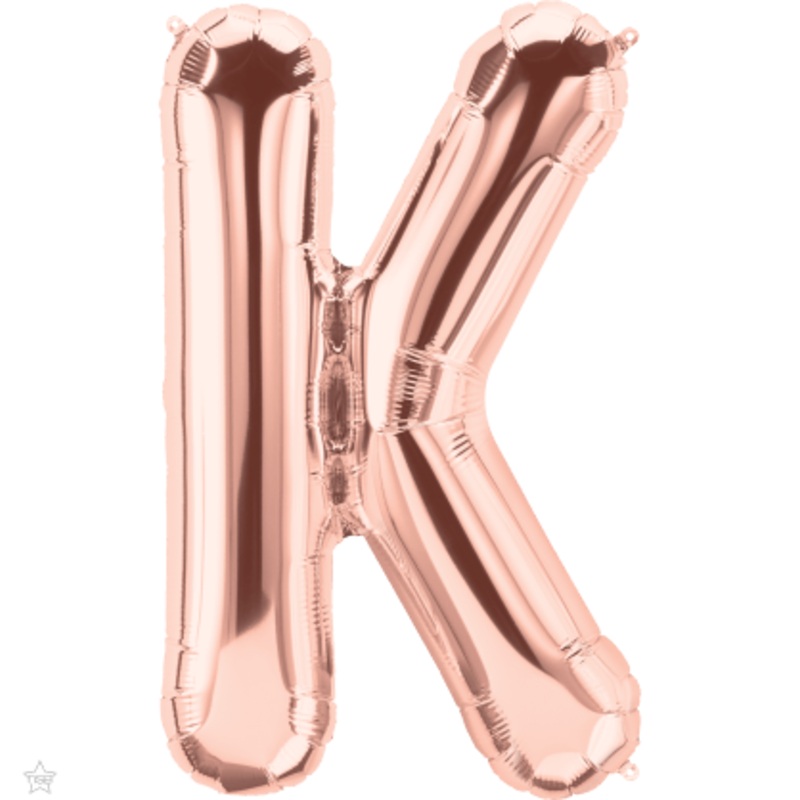 Rose Gold Letter K 34" Balloon