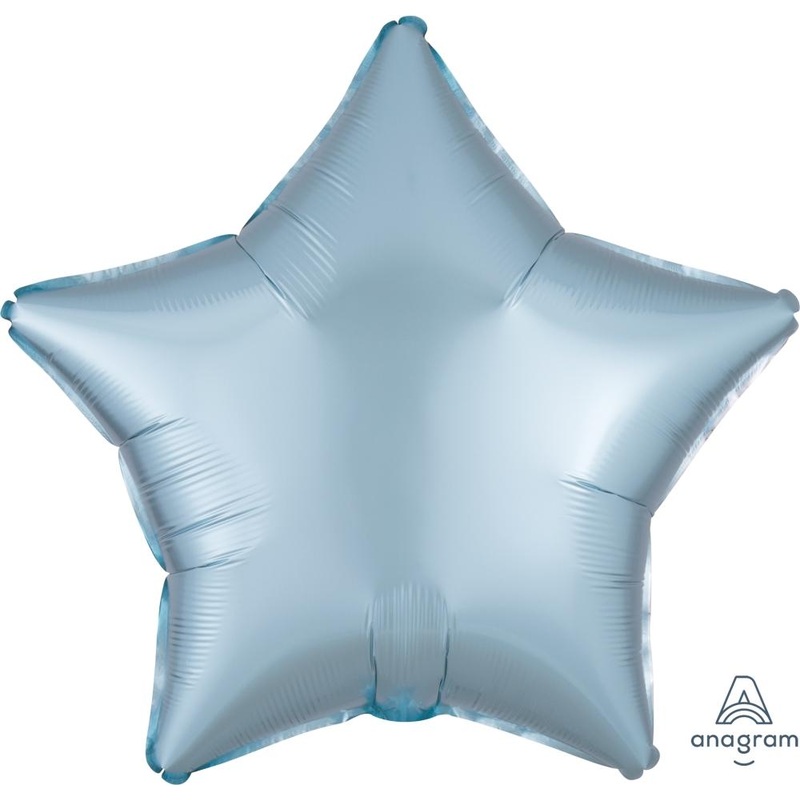 Satin Luxe Pastel Blue Star 18 Balloon