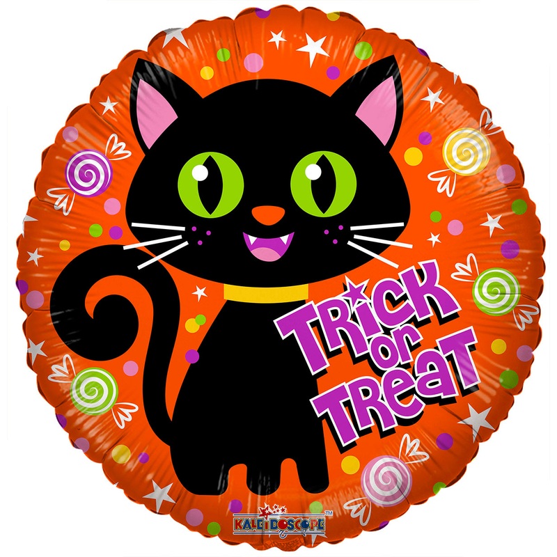 Trick or Treat Cat Halloween 18 Balloon