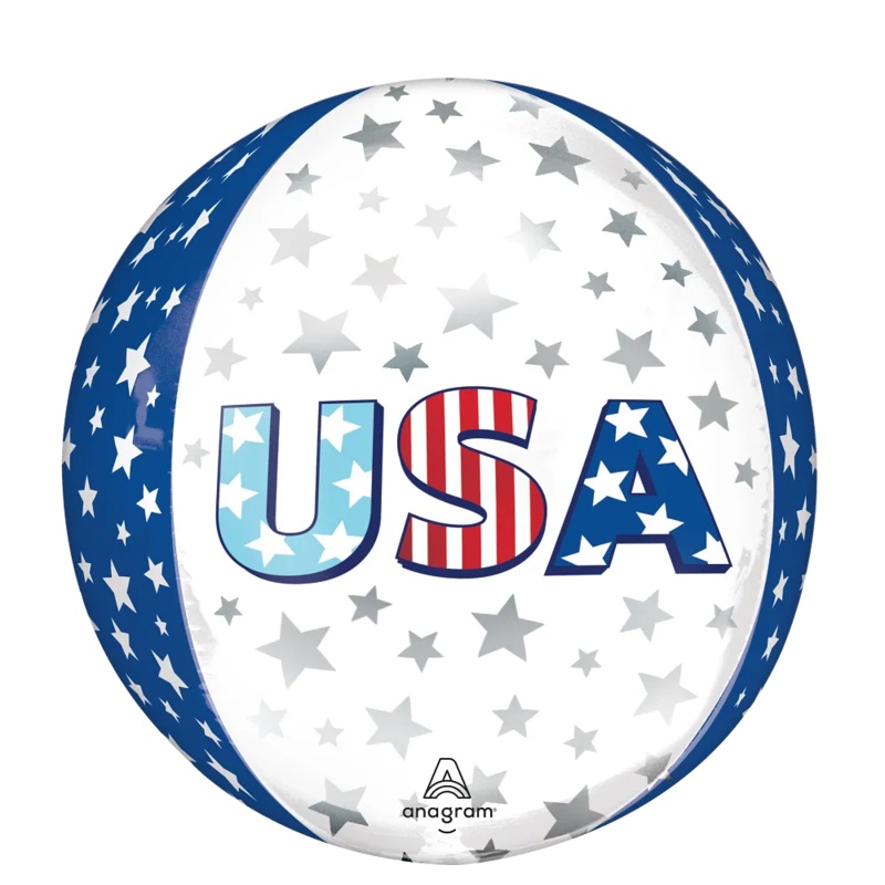 USA Star Bursts Orbz 16 Balloon