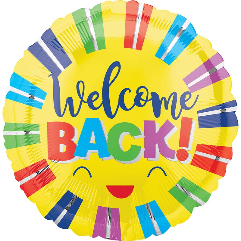 Welcome Back Stripes 17" Balloon