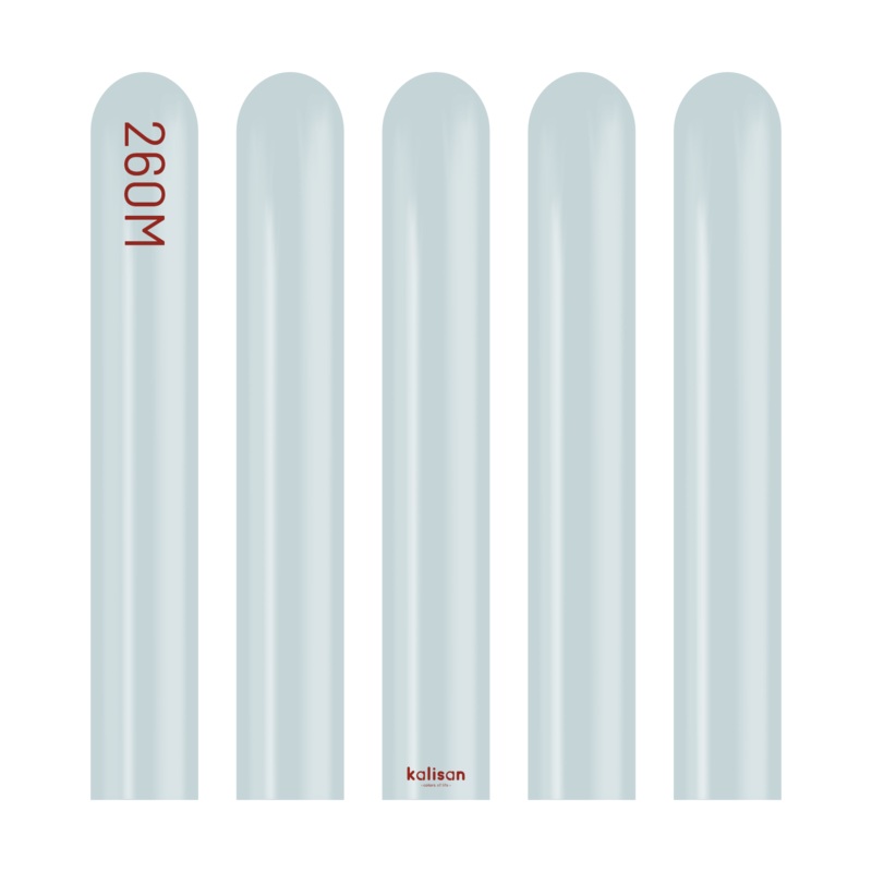 Aura Ice Blue 260 Latex Balloons (50 count)