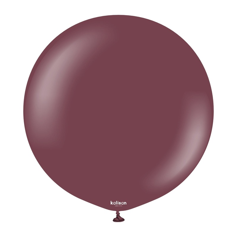 Burgundy 24 Latex Balloons (2 count)