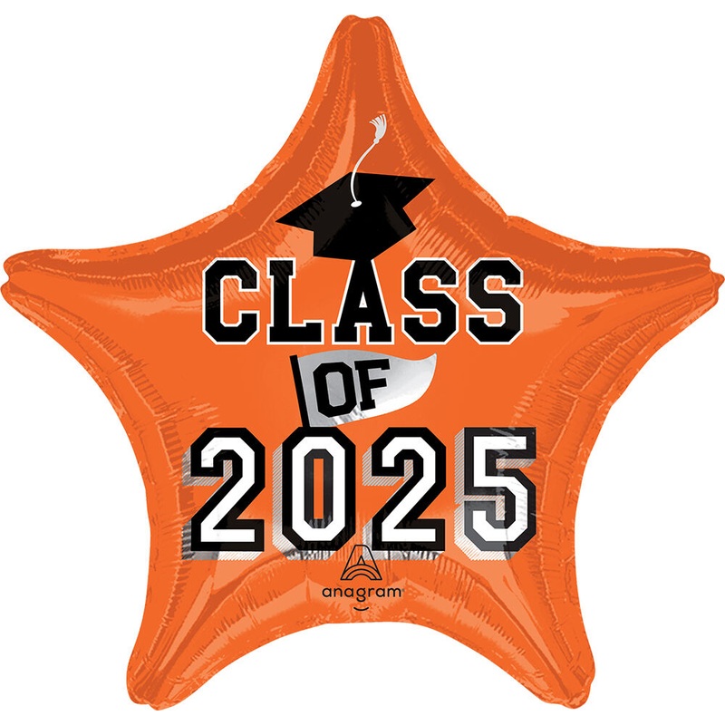 Class of 2025 - Orange 19" Balloon