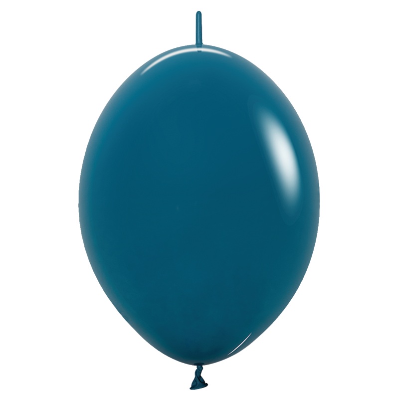 Deluxe Deep Teal 6 Link-O-Loon Balloons (50 count)