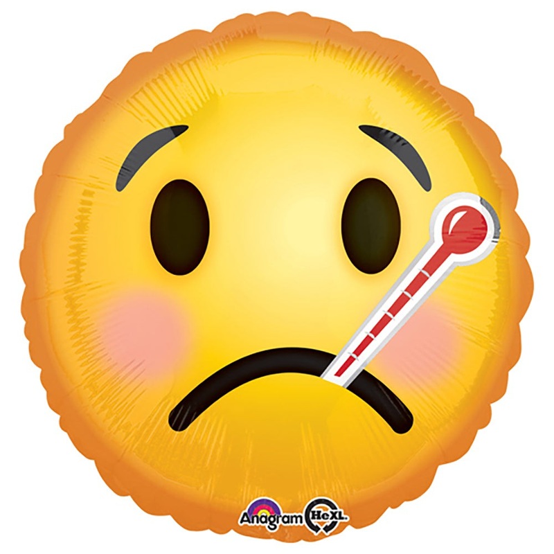 Emoticons Get Well Soon  18 Balloon