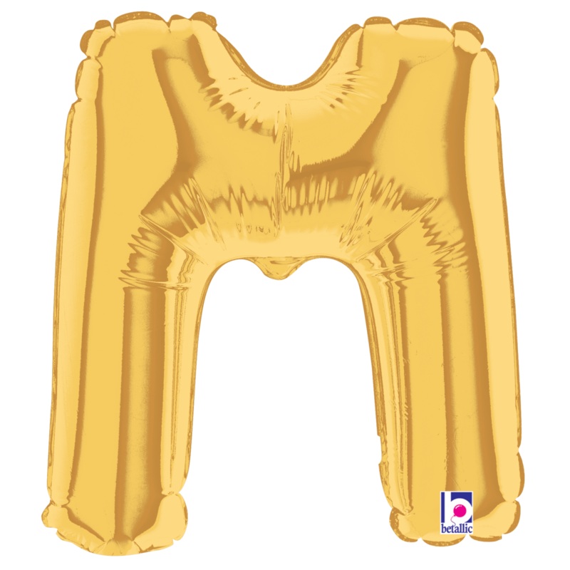 Gold Letter M (requires heat-sealing) 7 Balloon