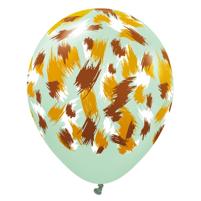 Kalisan Safari Savanna - Macaron Green 12 Latex Balloons (25 count)