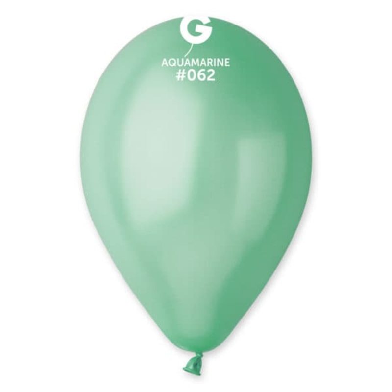 Metallic Aquamarine 12 Latex Balloons (50 count)