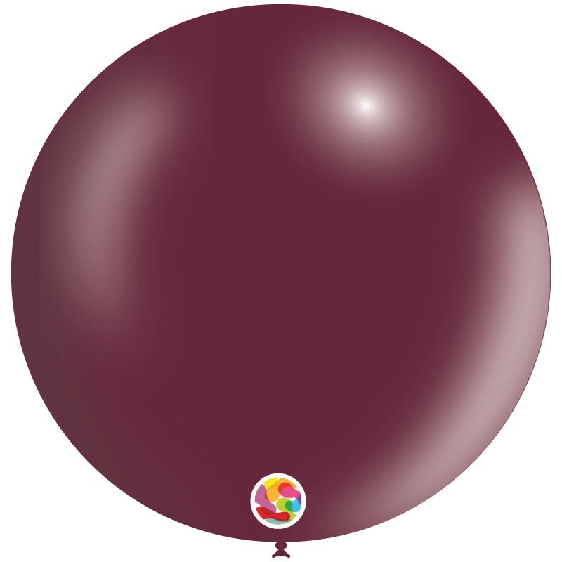 Metallic Burgundy 36 Latex Balloons (5 count)