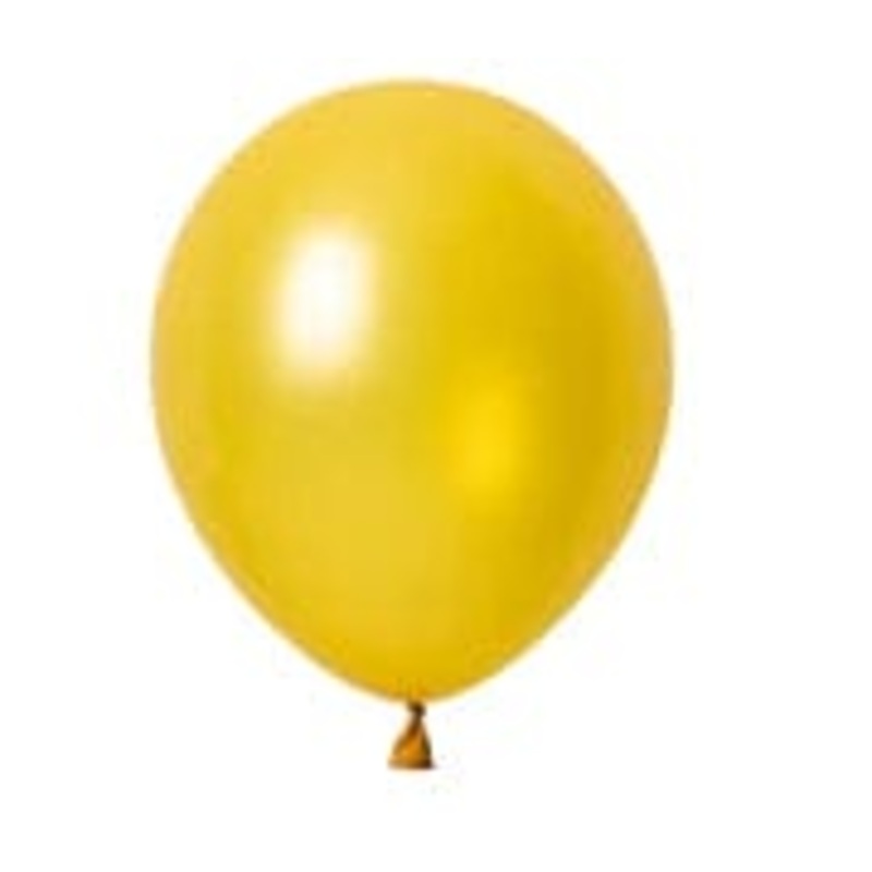 Metallic Gold 12 Latex Balloons (100 count)