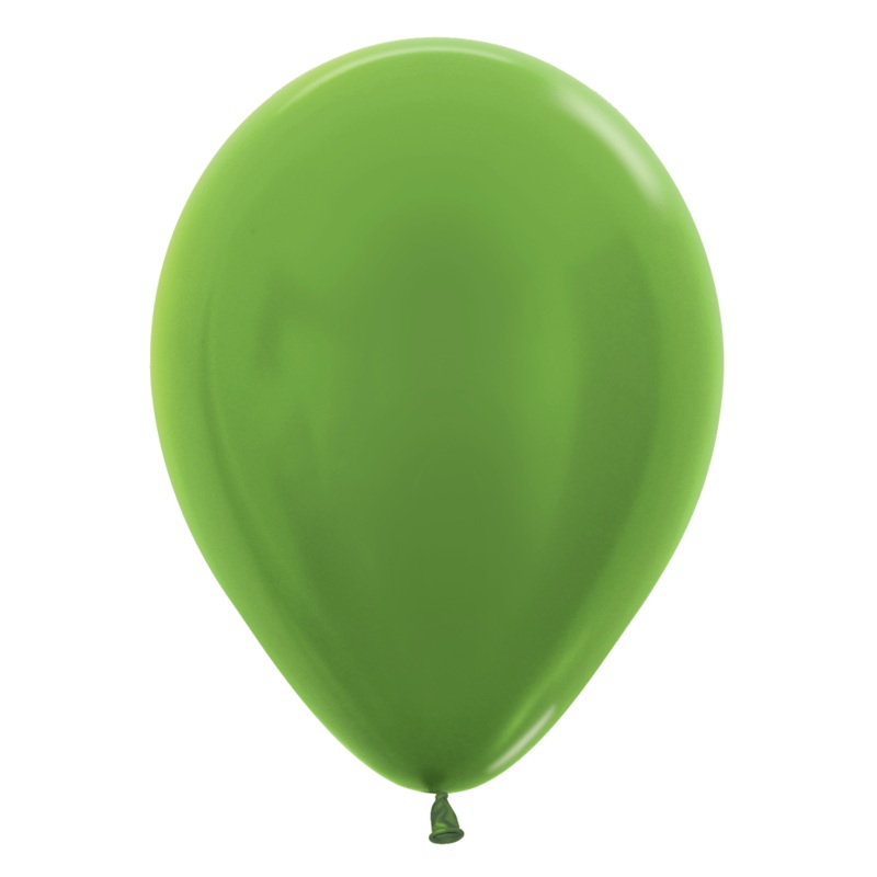 Metallic Key Lime 5 Latex Balloons (100 count)