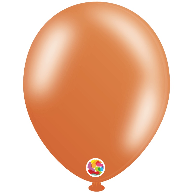 Metallic Orange 12 Latex Balloons (50 count)