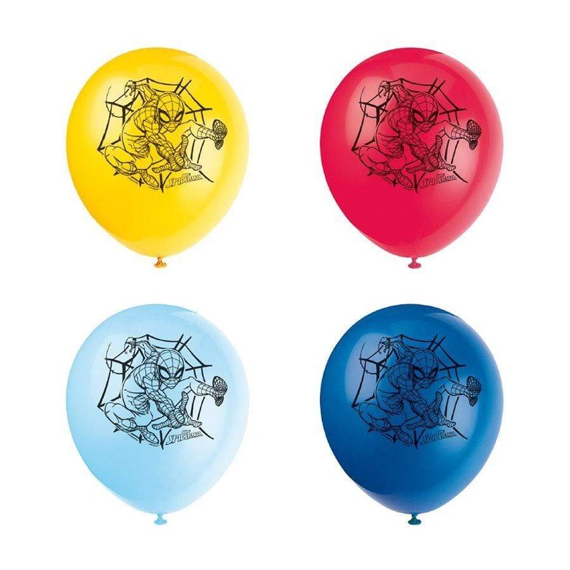 Spider-Main 12 Latex Balloons (8 count)