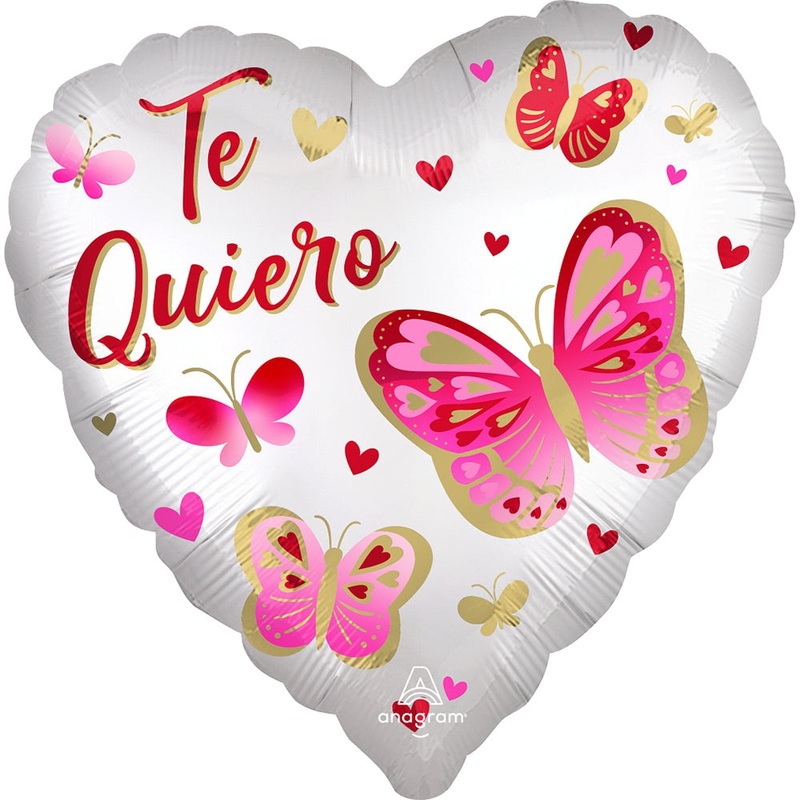 Te Quiero Satin Butterflies 18 Balloon