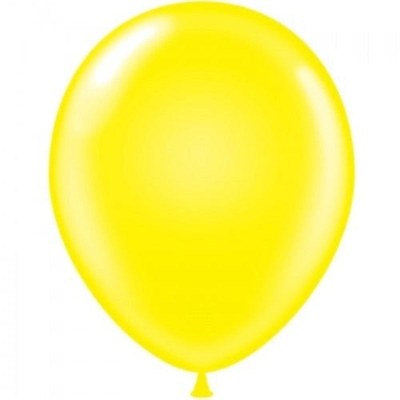 Yellow 5 Latex Balloons (50 count)