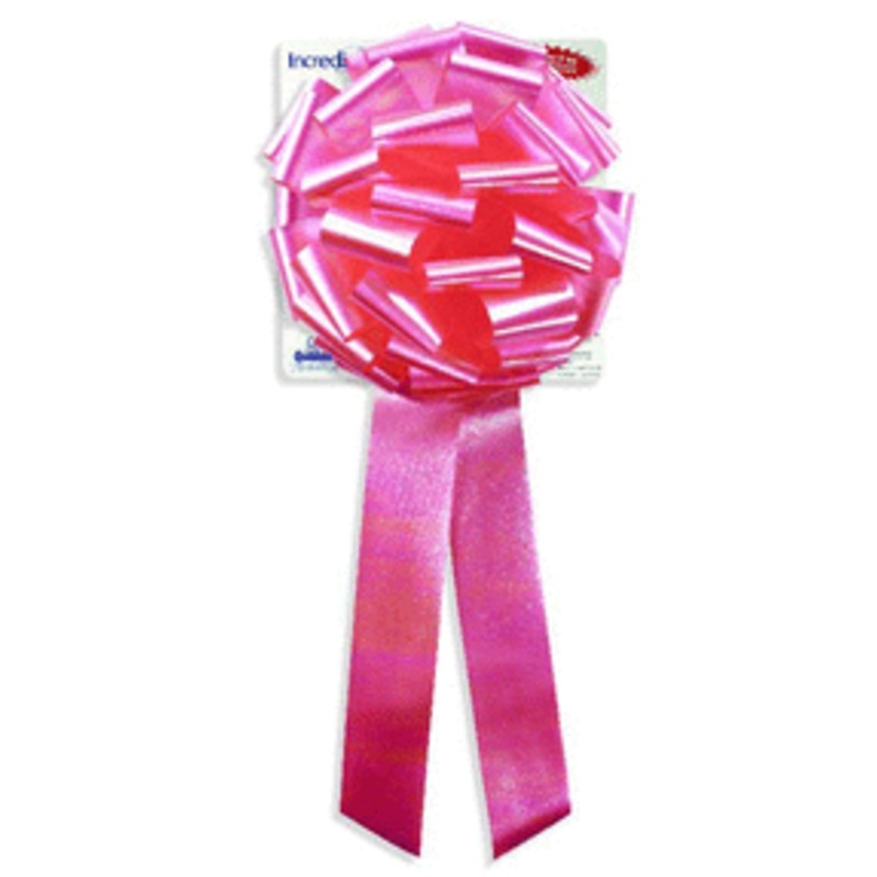 10" Pre-Made Bow-Iridescent Pink (4 count)