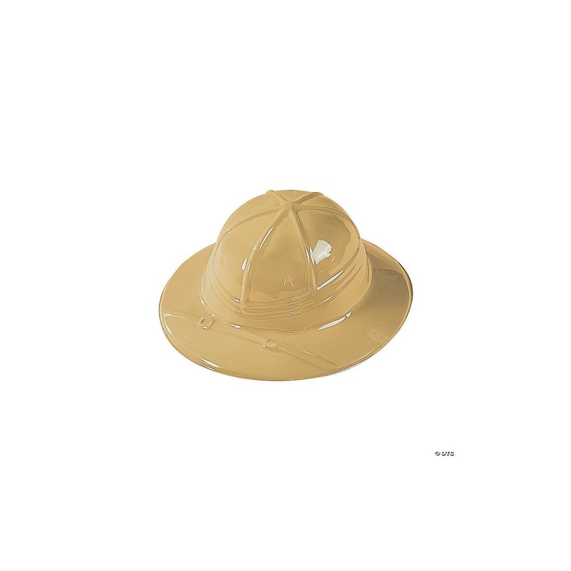 Child Plastic Safari Hats 10 1/2 (12 count)