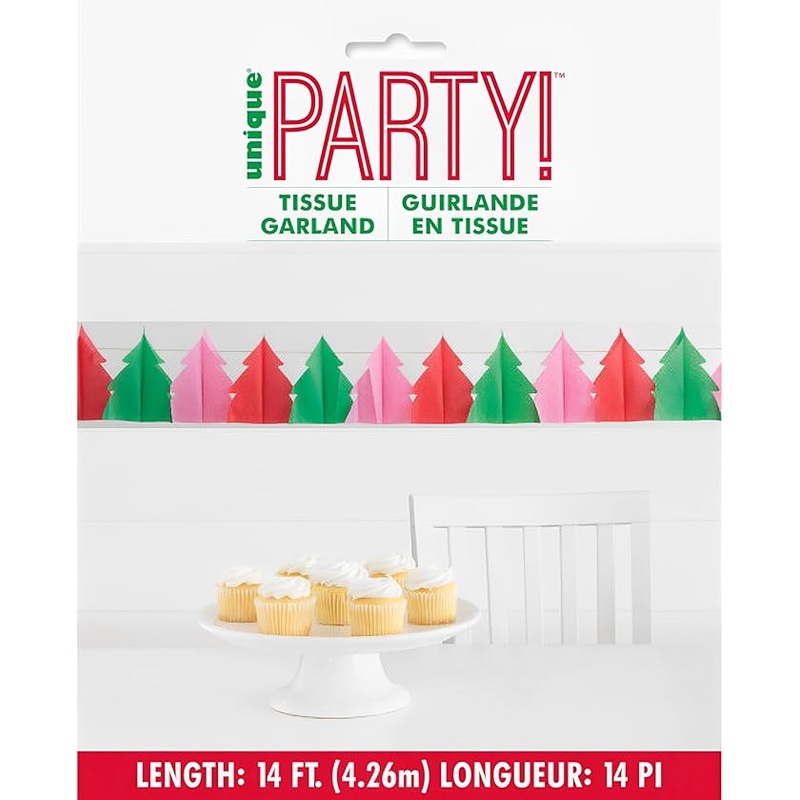 Christmas Tissue Paper Garland