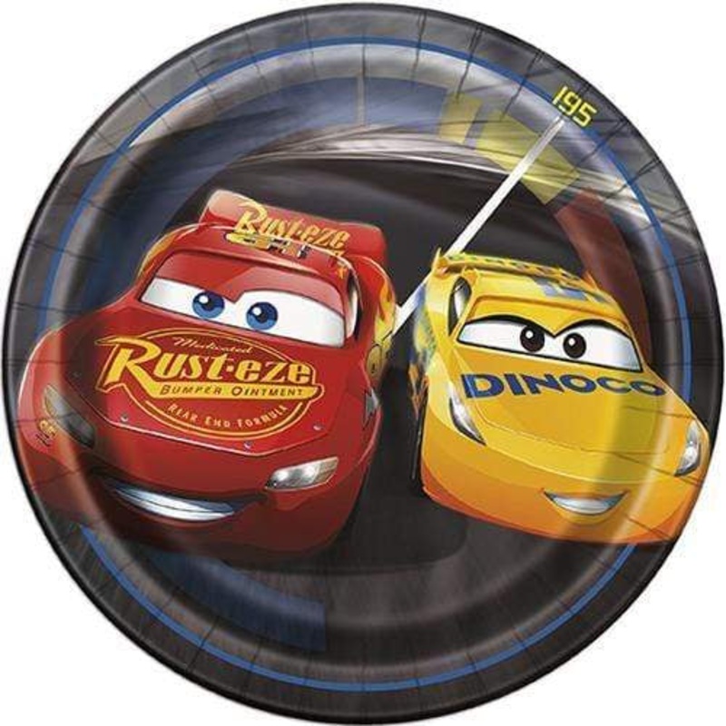 Disney Cars 7in Plates 7 (8 count)