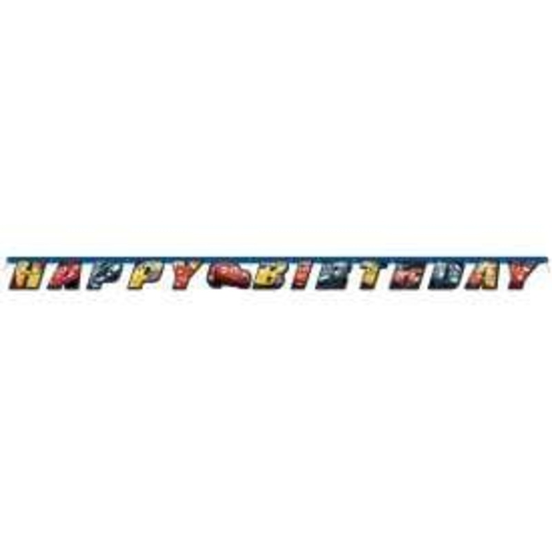 Disney Cars Happy Birthday Banner 6.2 ft