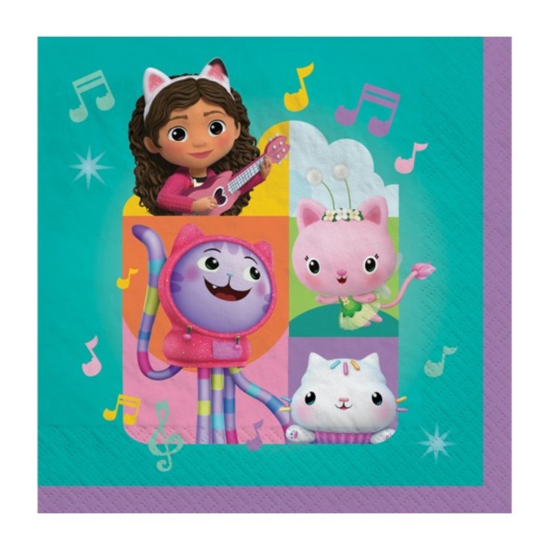 Gabby's Dollhouse Beverage Napkins (16 count)
