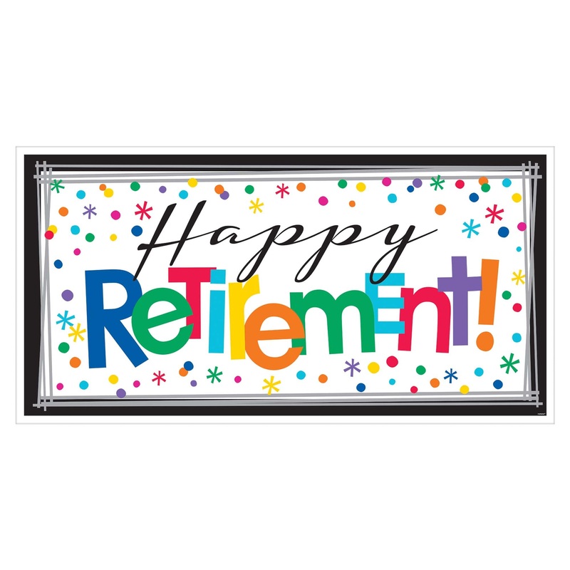 Happy Retirement Giant Banner