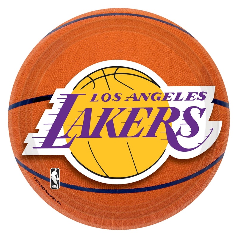 Los Angeles Lakers Plates 7 (8 count)