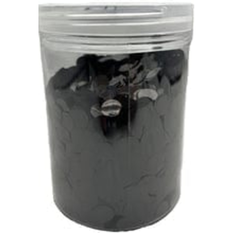Metallic Confetti Jar - Black 1.5cm