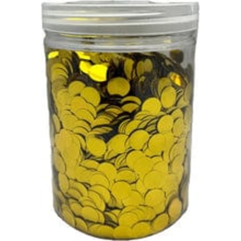 Metallic Confetti Jar - Gold 1.5cm