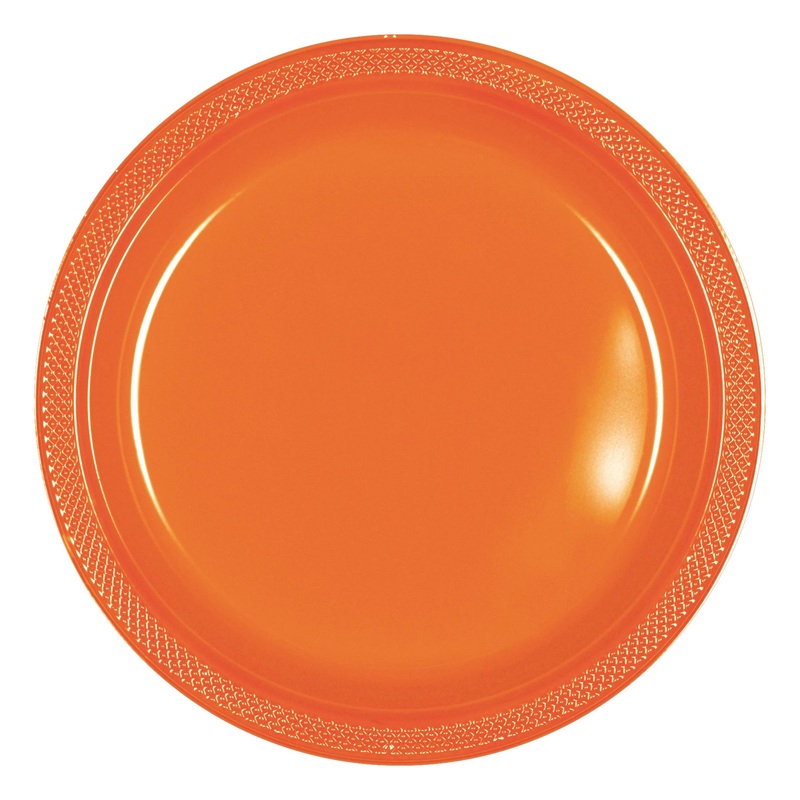 Orange Peel Plastic Plates 10.25 (20 count)