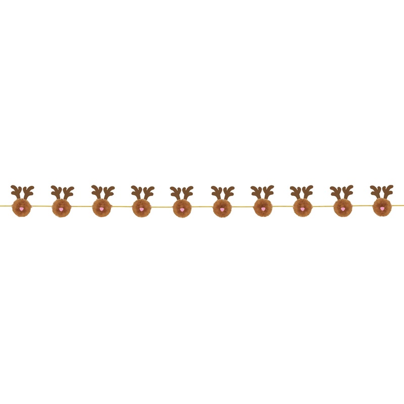 Reindeer Pompon Garland