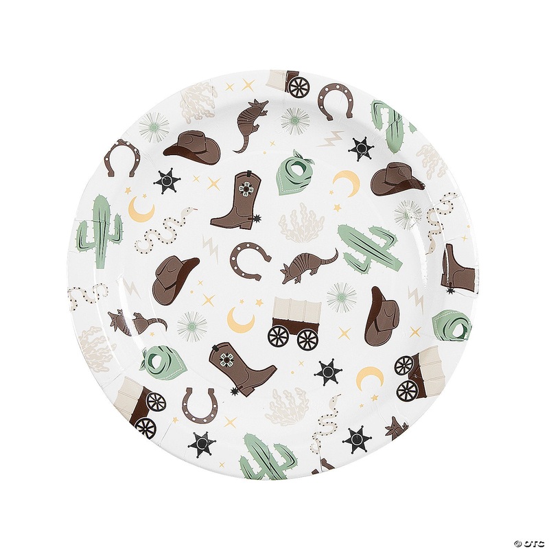 Western Icons Paper Dinner Plates 9 (8 count)