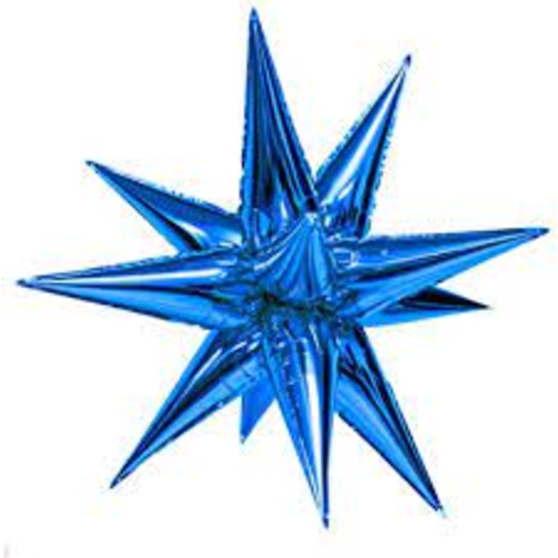Blue Starburst 40 Balloon
