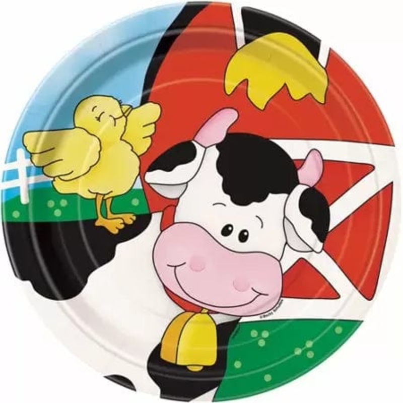 Farm Friends Plates 7 (8 count)
