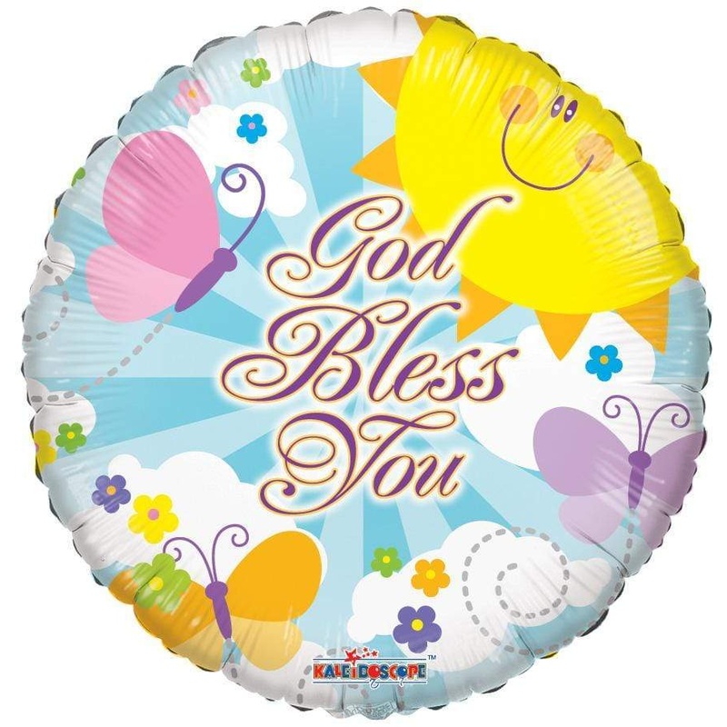 God Bless You 18 Balloon