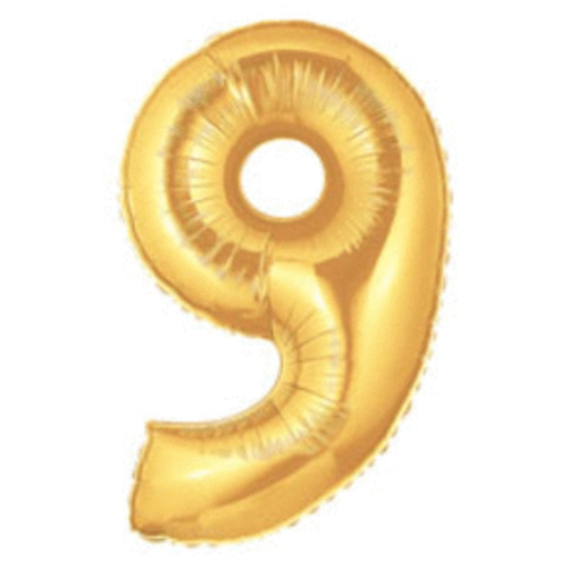 Gold Number 9 (requires heat-sealing) 7 Balloon