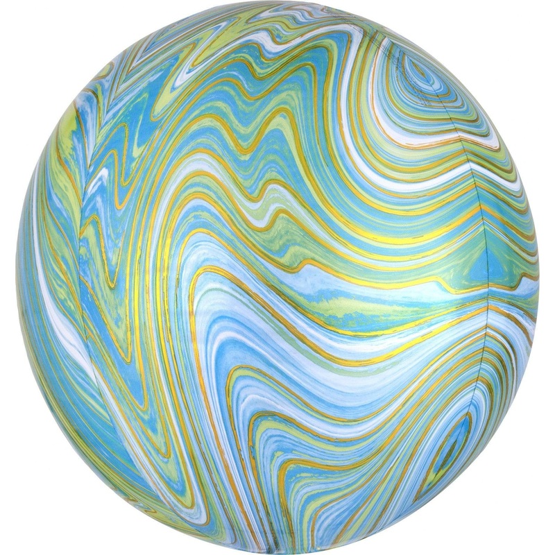 Green Marblez 16 Orbz Balloon