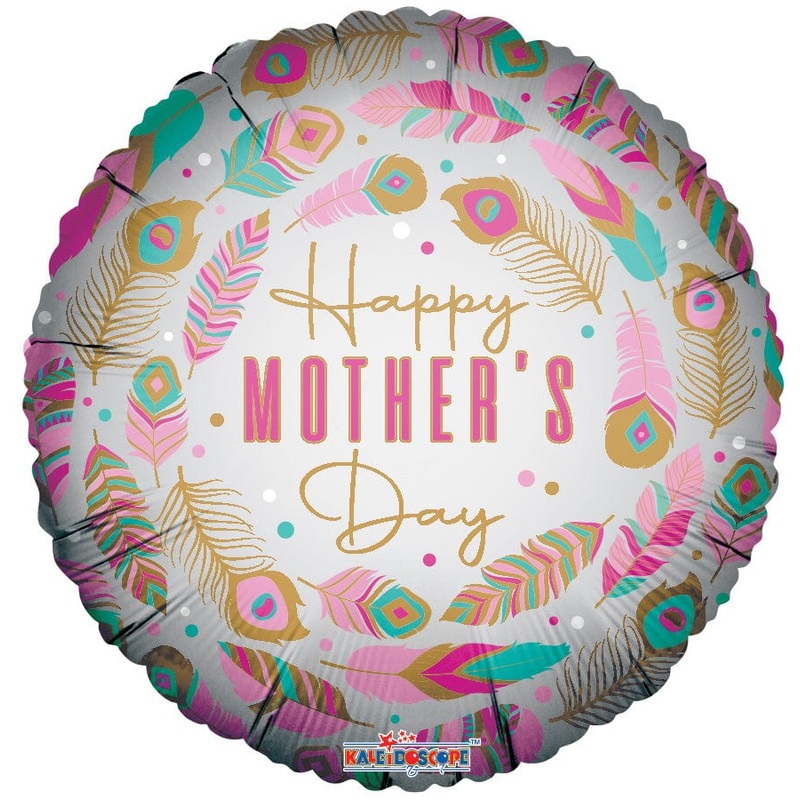 Happy Mother's Day Feathers 18 Balloon