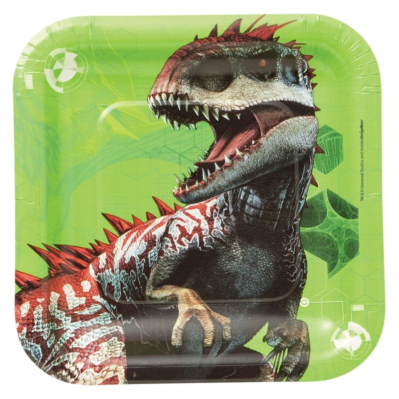 Jurassic World 7in Plates 7 (8 count)