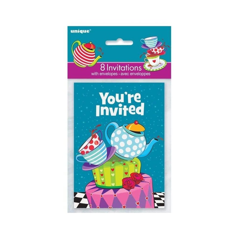 Mad Hat Tea Invitations (8 count)