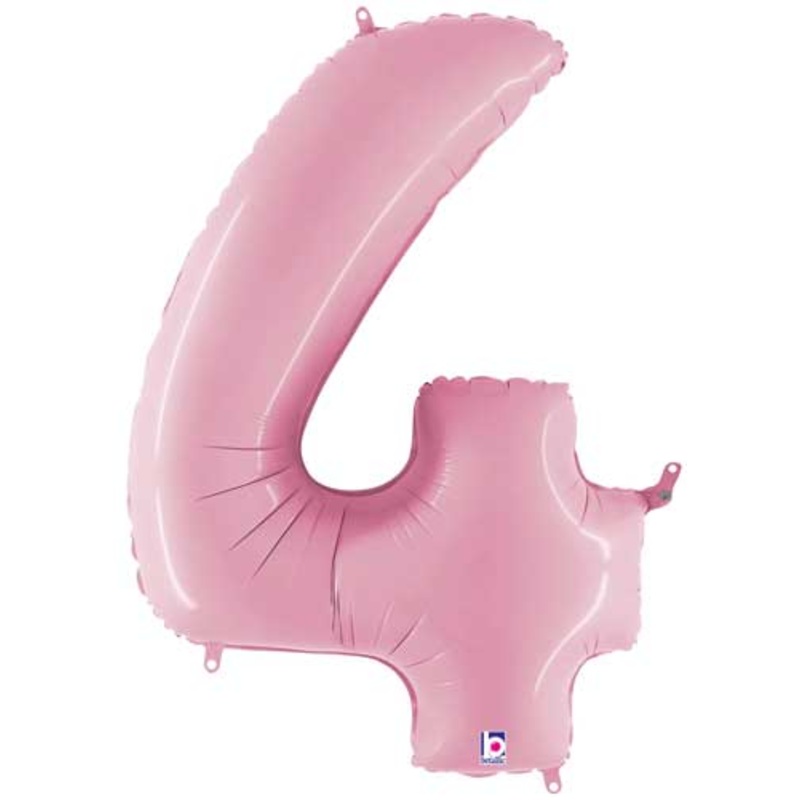 Pastel Pink Number 4 34 Balloon