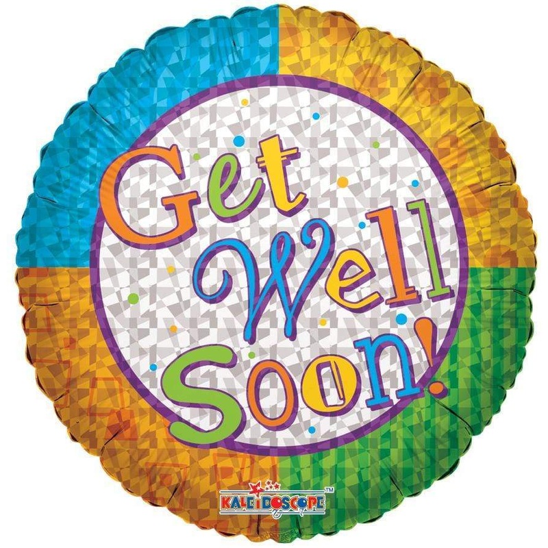 Prismatic Get Well Soon! 18 Balloon