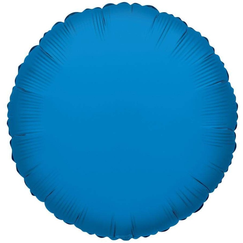 Radiant Blue Round 18 Balloon