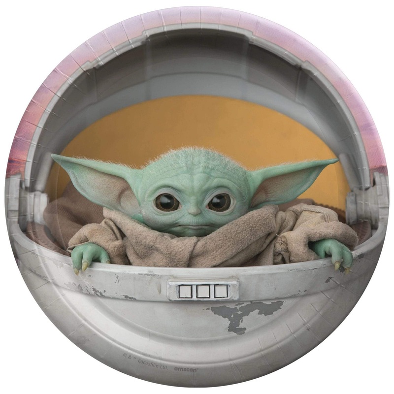 Star Wars The Mandalorian The Child Plates 7 (8 count)