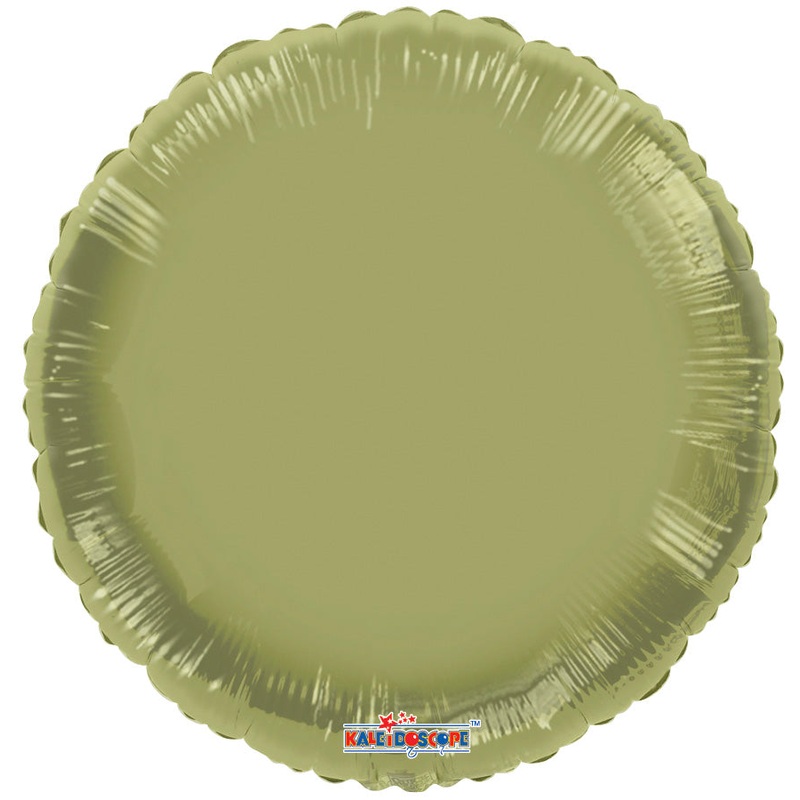 Vintage Round Dark Olive Gellibean 18 Balloon