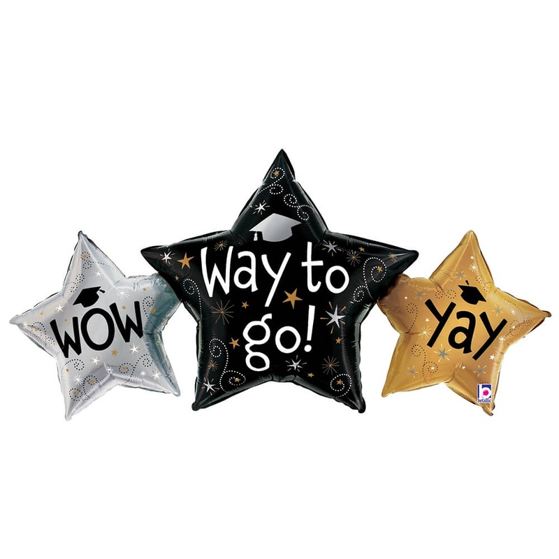 Way To Go Grad Stars 43 Balloon