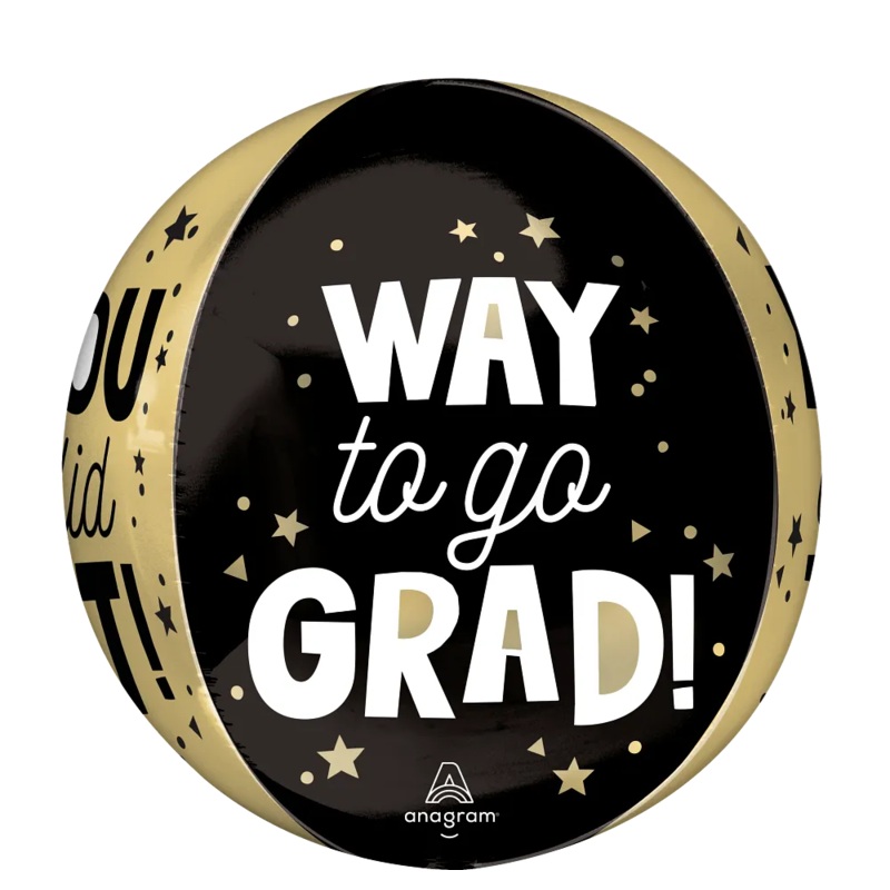 Way to Go Grad You Did It Orbz 16 Balloon