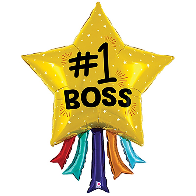 #1 Boss Star 43" Balloon