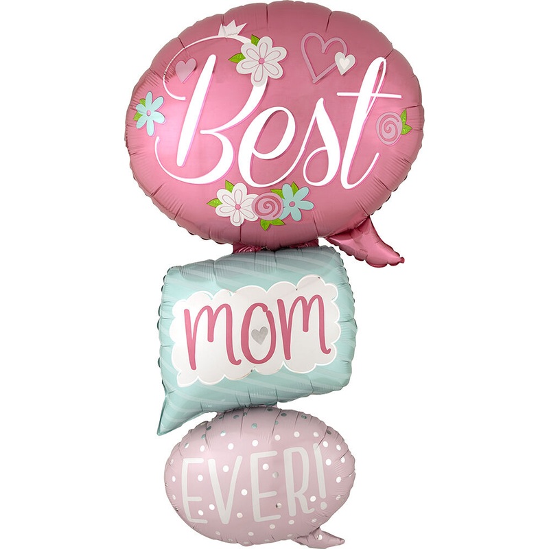 Best Mom Ever Bubbles 53" Balloon